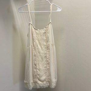 Hollister Lace Cami Dress in White, Size Small